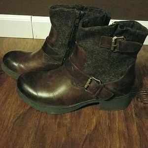 Brown BOC booties